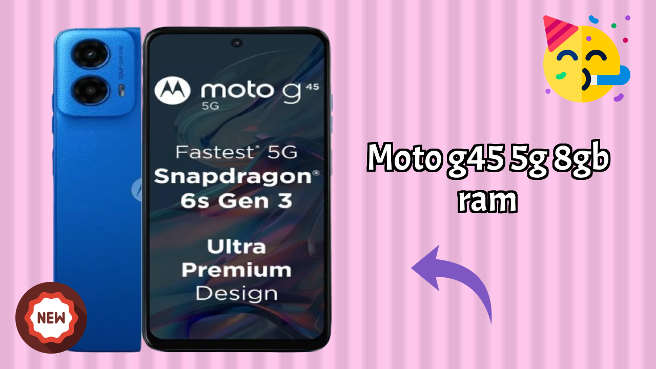 Moto G45 5G 8GB RAM Display Review: 6.5 Inches (16.51 Cm) Screen Size