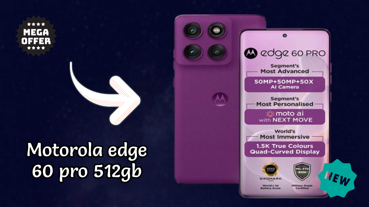 Motorola Edge 60 Pro 512GB Gaming Performance: MediaTek Dimensity 8350 Extreme Edition FPS