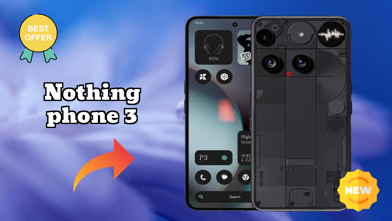 Nothing Phone 3 at ₹44,485 - Complete Specifications