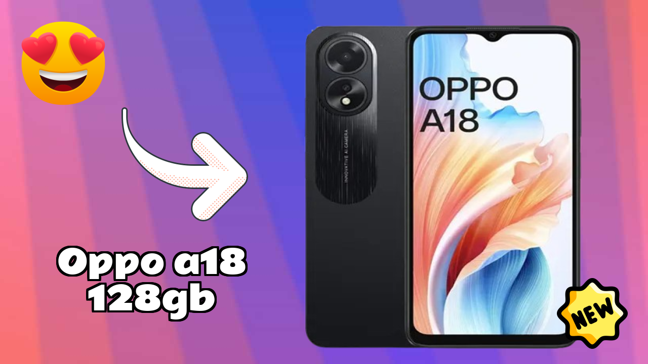 OPPO A18 128GB Display Technology: 6.56 Inches (16.66 Cm) Screen